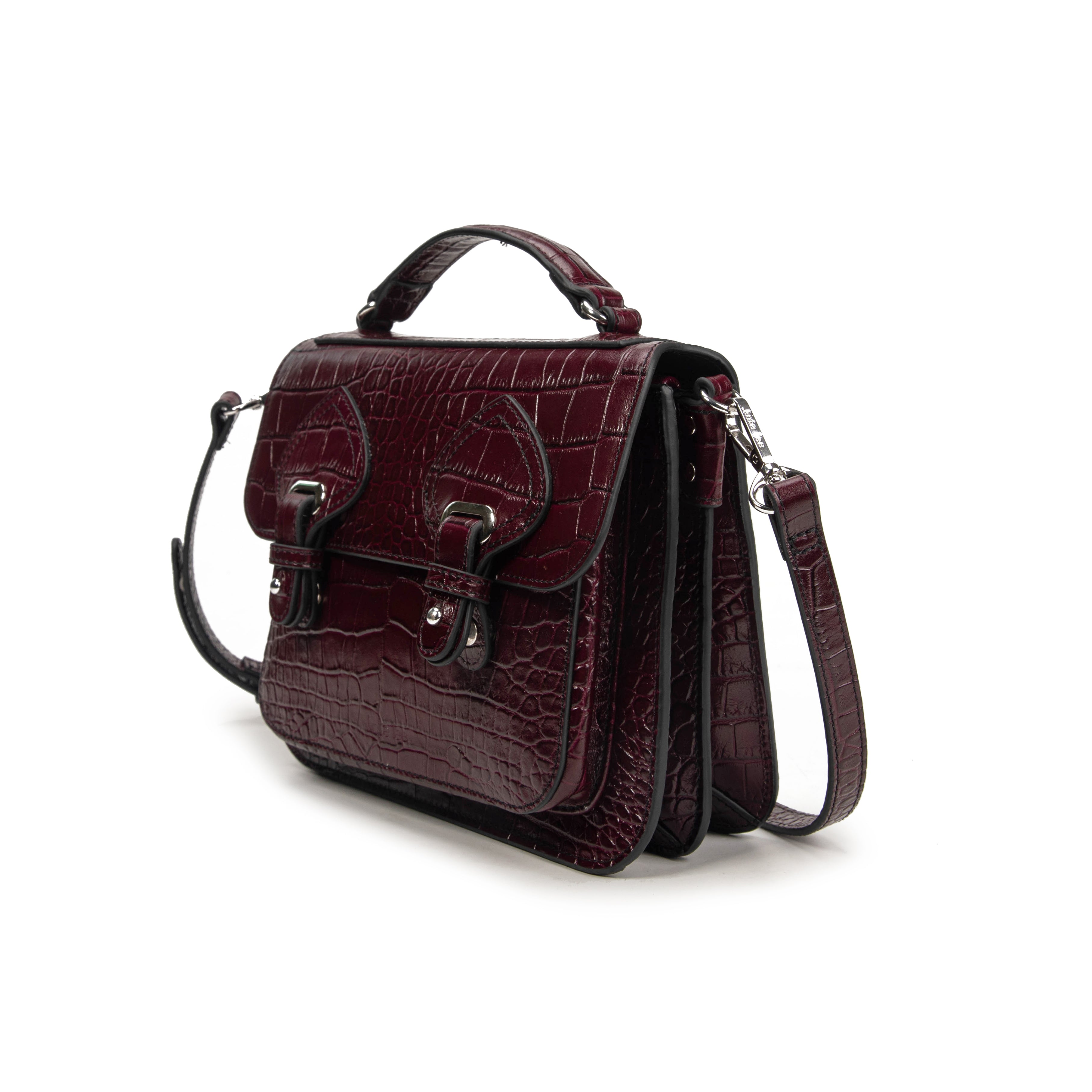 kate-lee-eiffel-sac-bandouli-re-cuir-prune-croco image 2