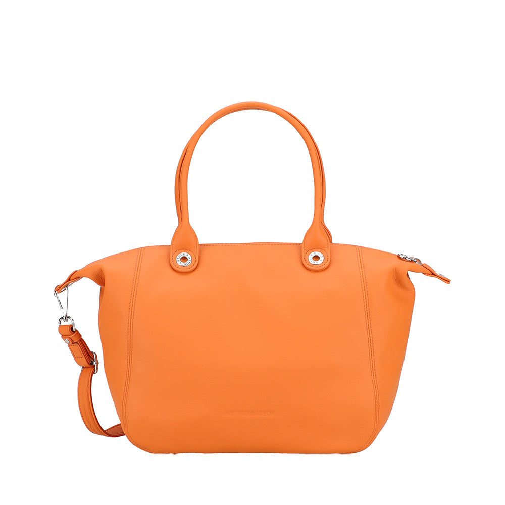 arthur-et-aston-louisa-moyen-sac-main-cuir-orange image 1