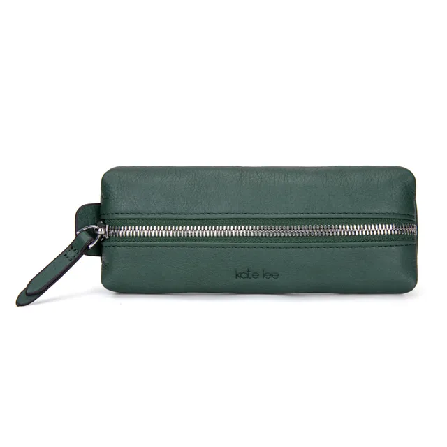 kate-lee-lea-trousse-cuir-vert-fonc-lisse image 1