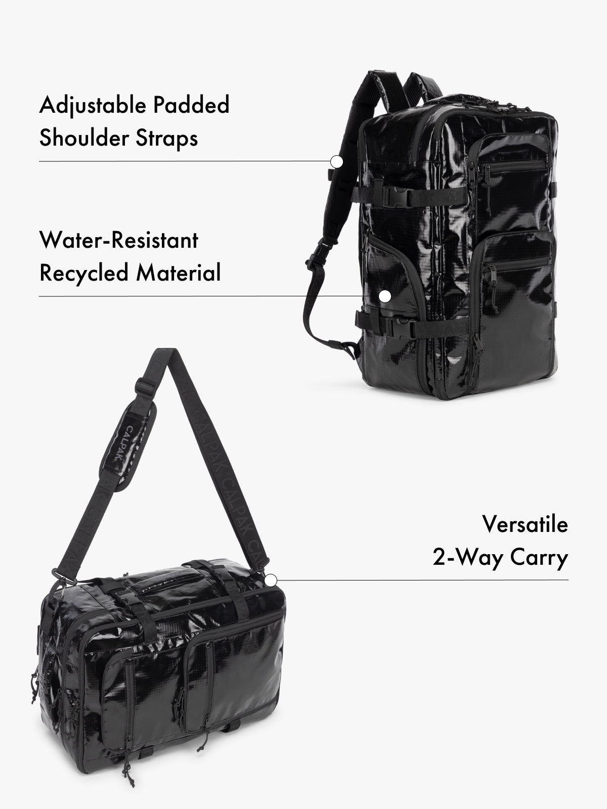calpak-terra-26l-laptop-duffel-backpack-sac-dos-noir-obsidian image 3