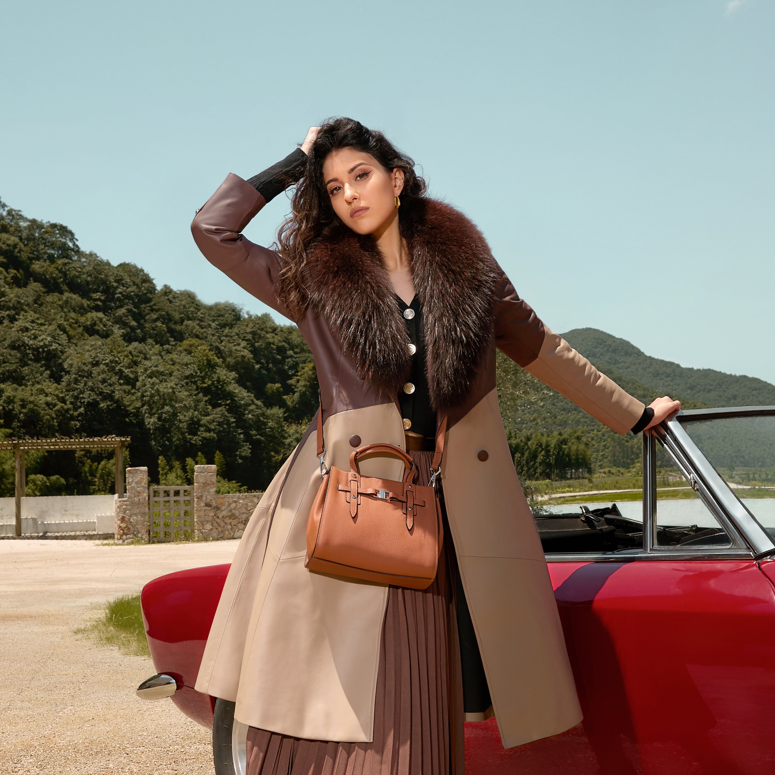 arthur-et-aston-daphn-sac-main-s-cuir-orange image 4
