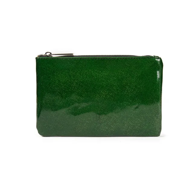 kate-lee-nouvelle-ligne-kl-pochette-zipp-e-l-vert-cuir-vachette image 1