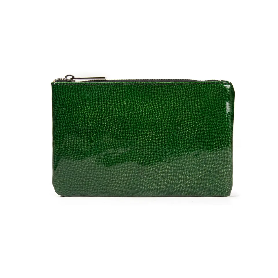kate-lee-nouvelle-ligne-kl-pochette-zipp-e-l-vert-cuir-vachette image 1