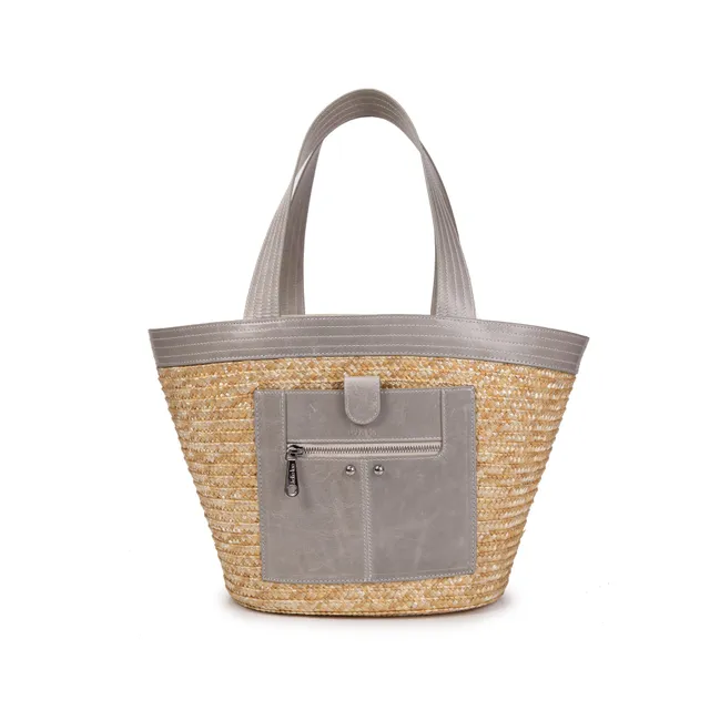 kate-lee-madeleine-panier-paille-cuir-perle-50-cm image 1
