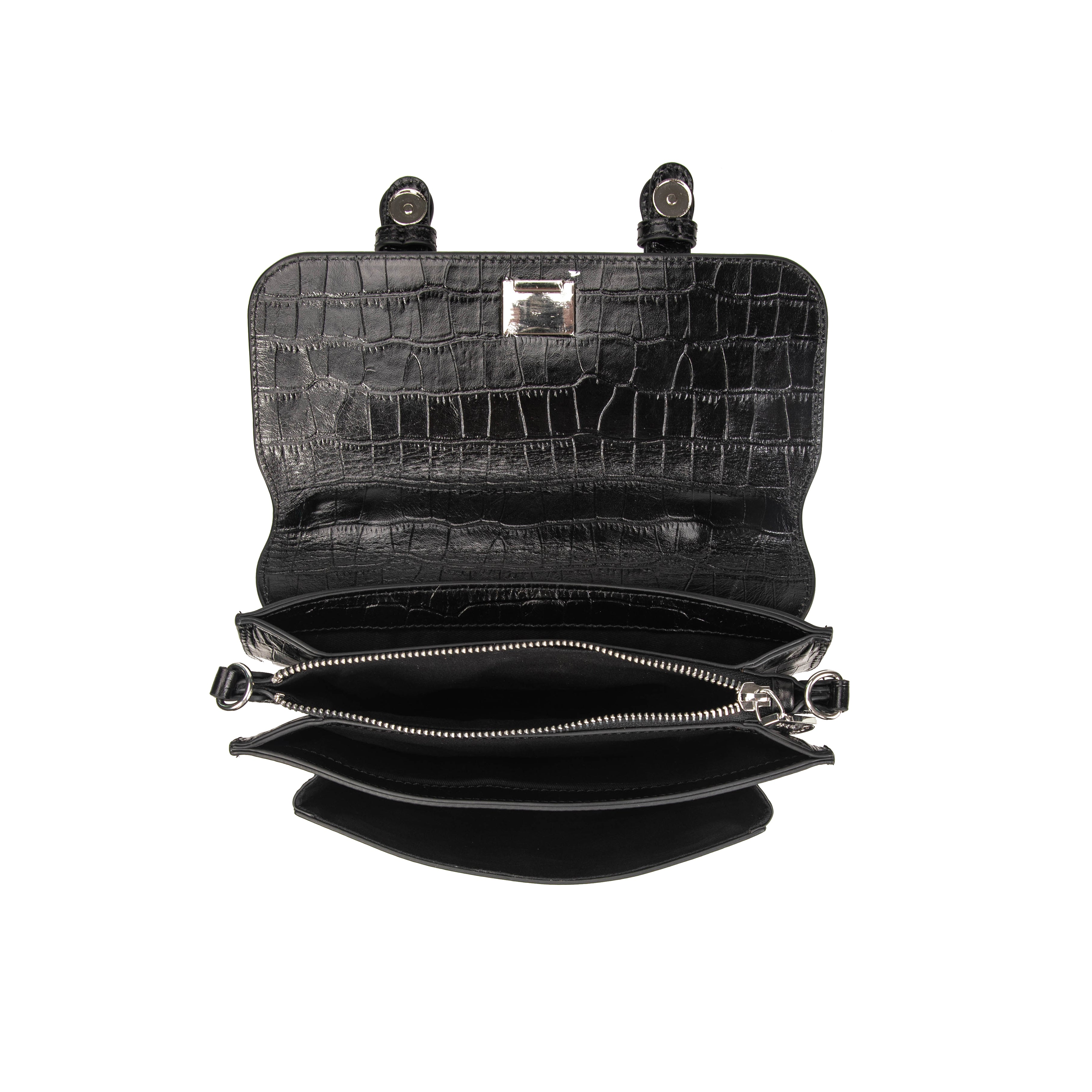 kate-lee-eiffel-croco-cartable-cuir-noir image 3
