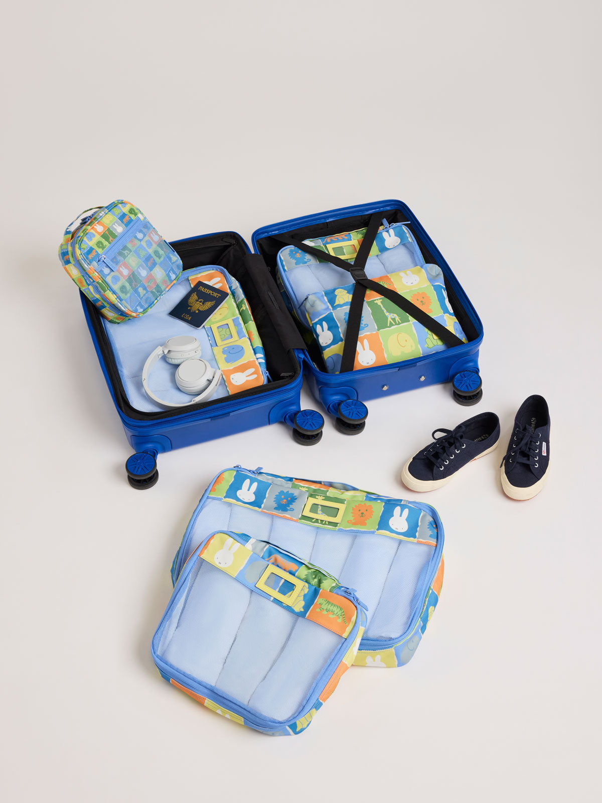 calpak-miffy-packing-cubes-lot-5-organisateurs-valise-rose image 2