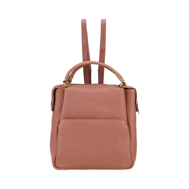 arthur-et-aston-elsa-sac-dos-cuir-taupe-pleine-fleur image 1