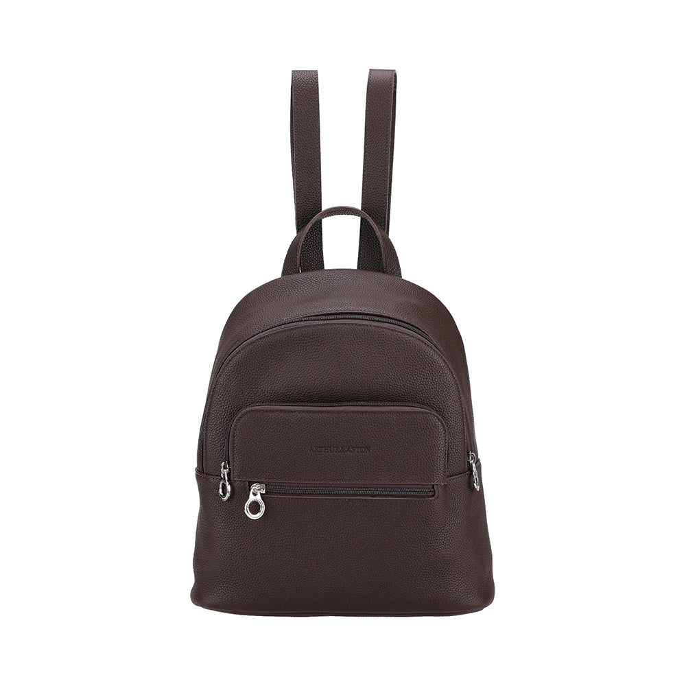 arthur-et-aston-rosalia-petit-sac-dos-cuir-chocolat image 2
