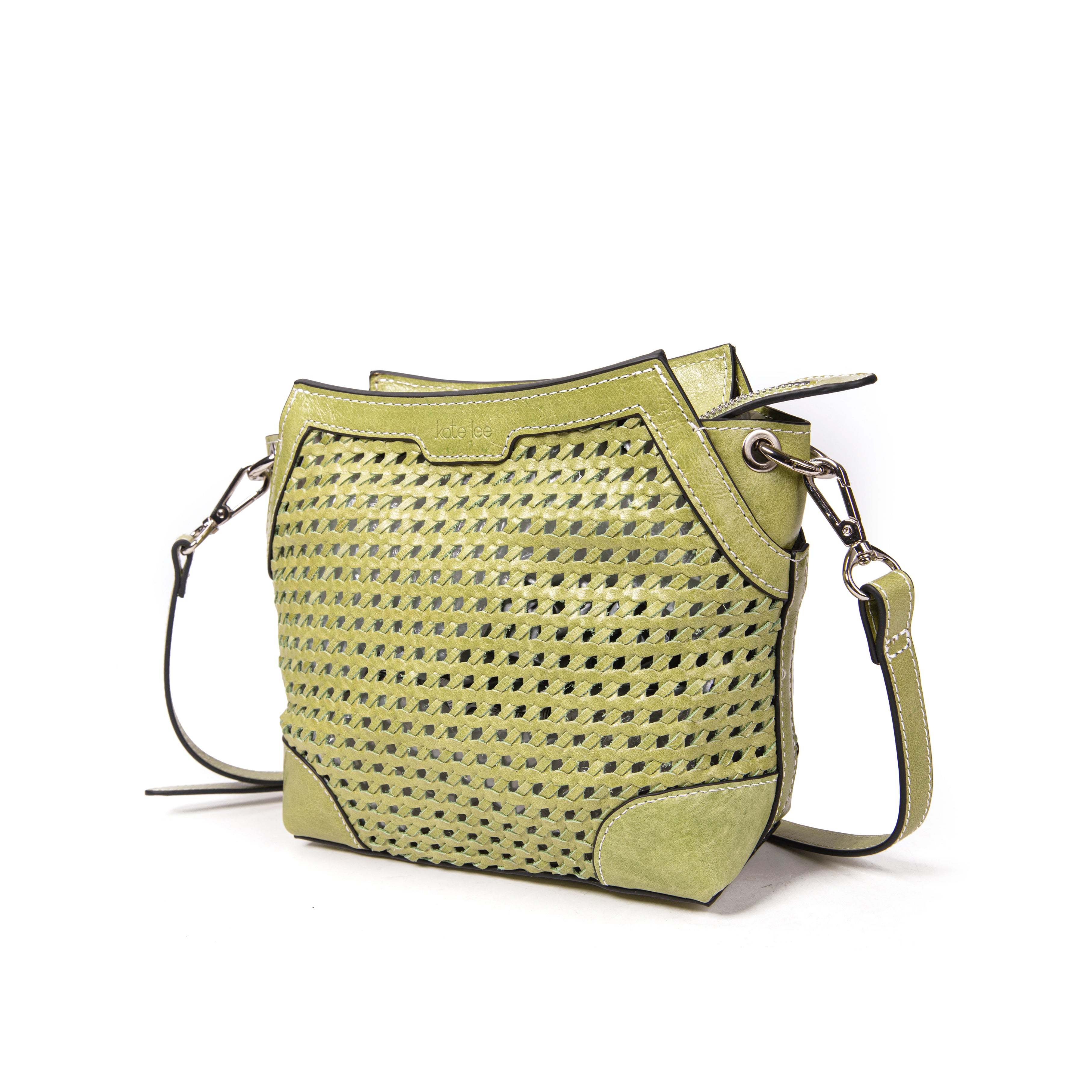 kate-lee-bonbon-tane-sac-bandouli-re-vert-acide-tress image 2
