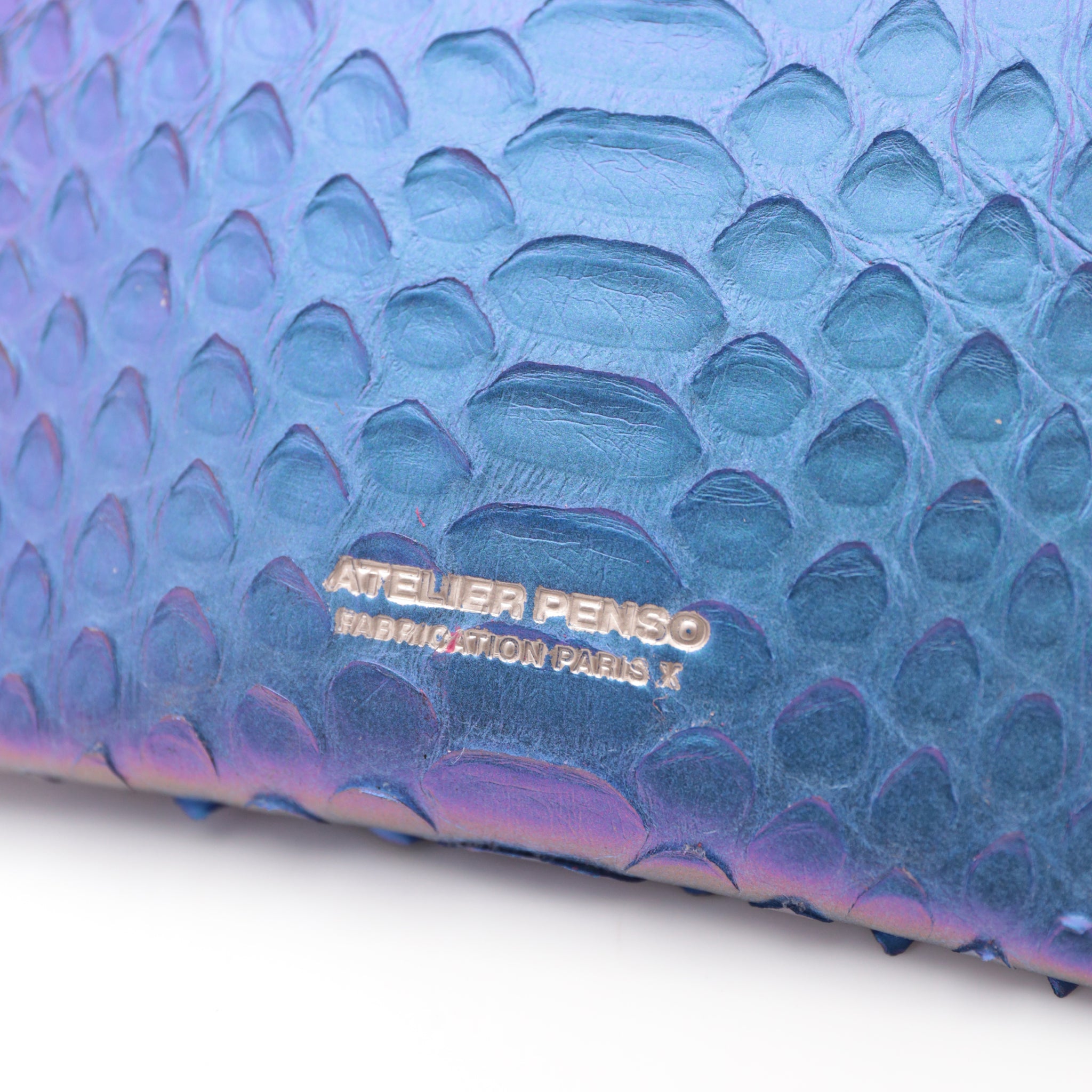 atelier-penso-ft-porte-cartes-cuir-python-iridescent-9x13 image 7