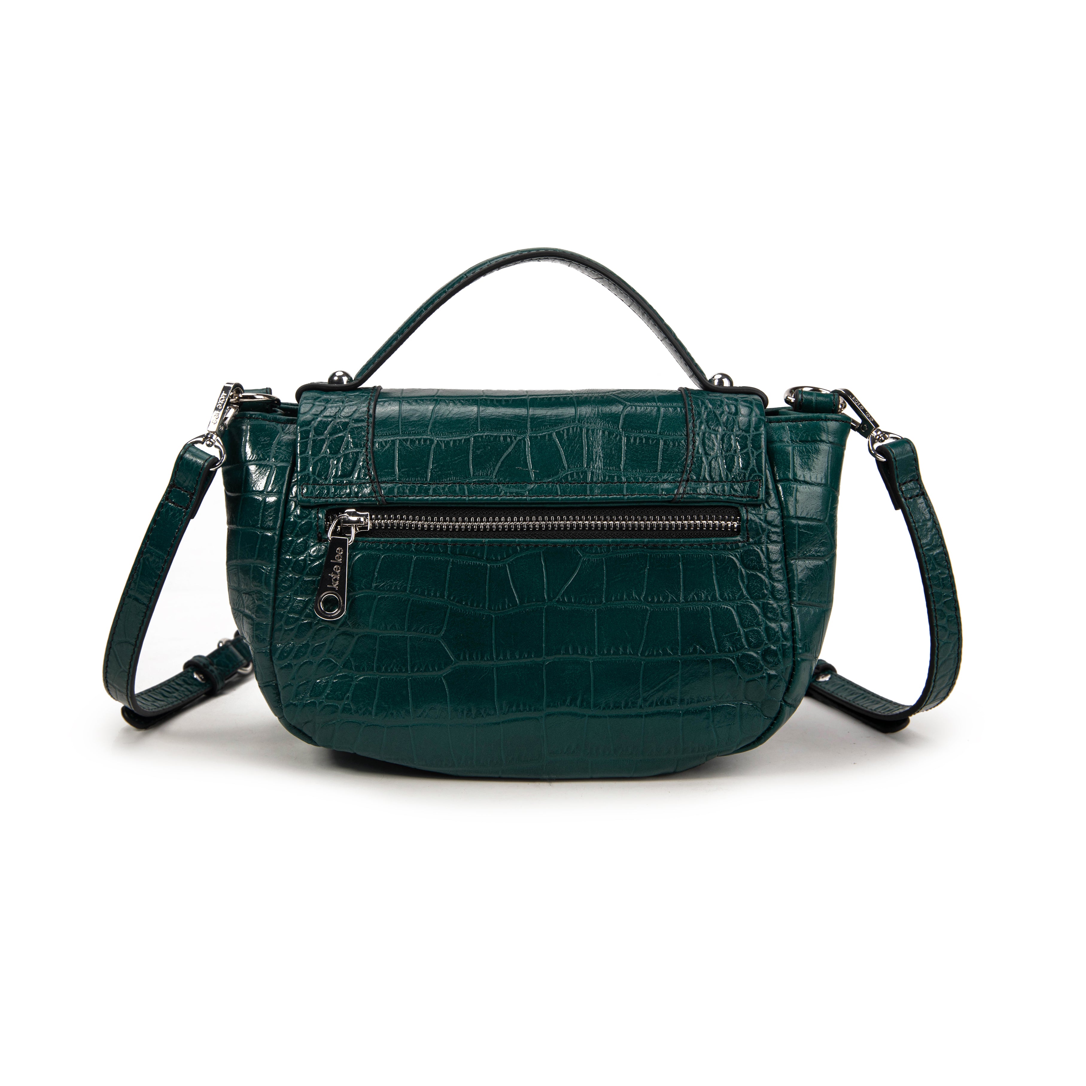 kate-lee-bruny-croco-sac-bandouli-re-bleu-canard-effet-croco image 4