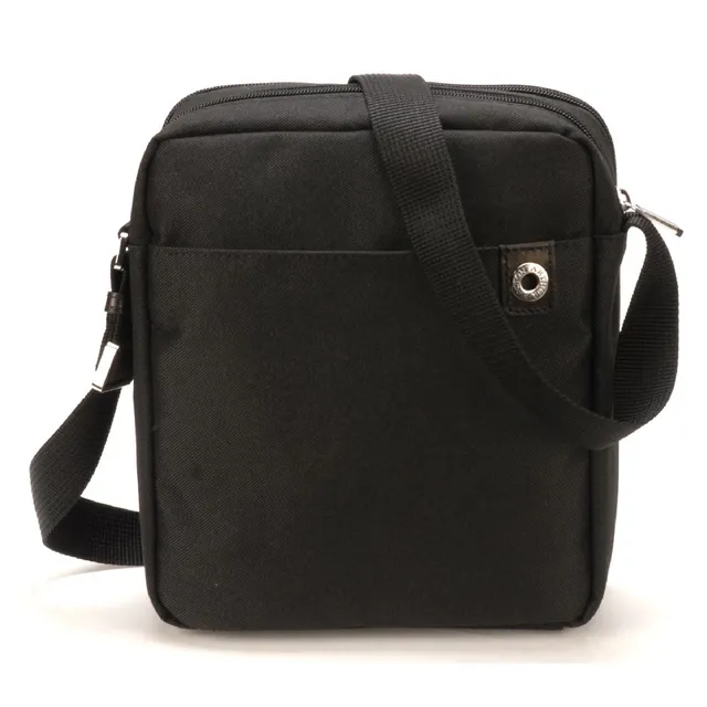 arthur-et-aston-aaron-sac-travers-toile-cuir-noir-grand-mod-le image 1