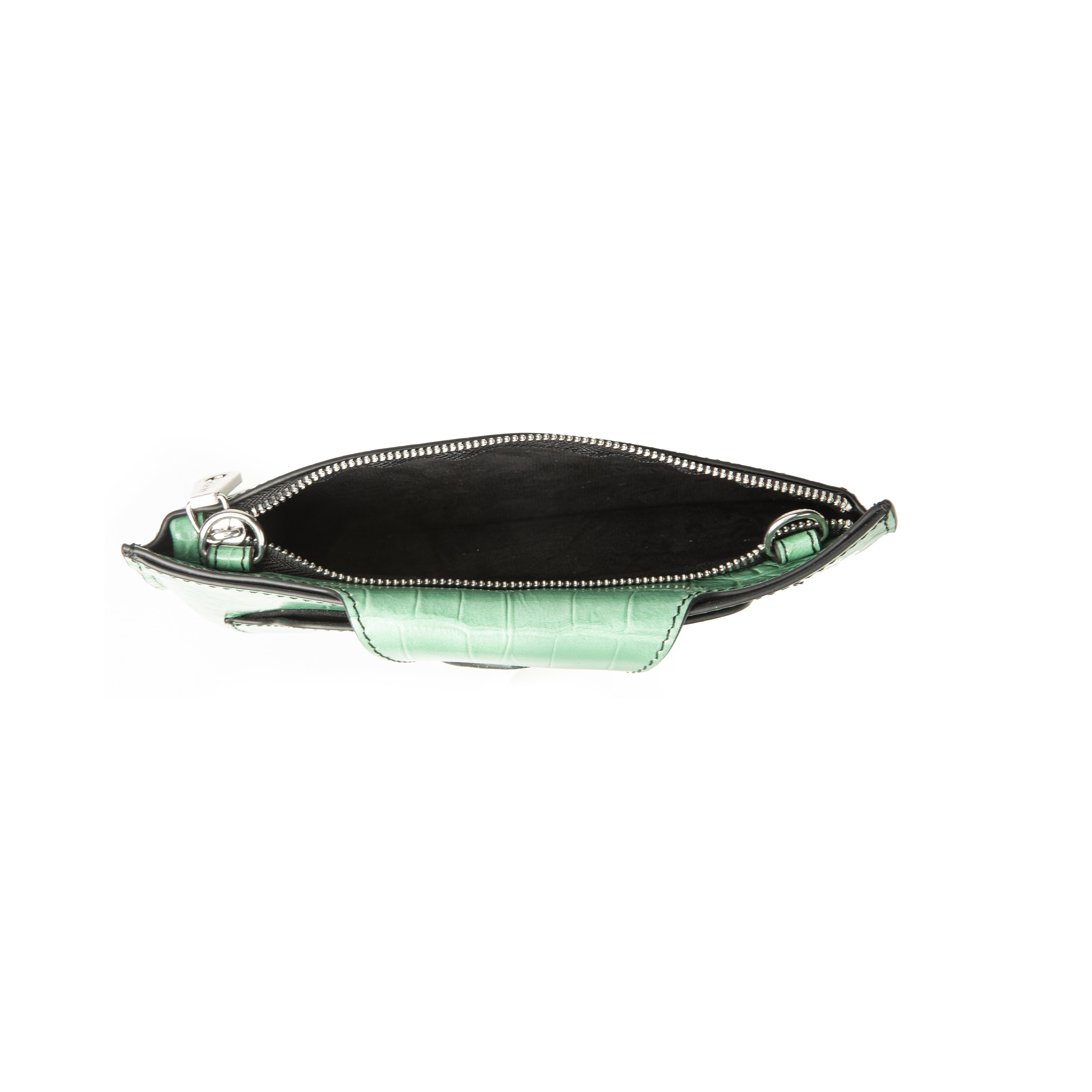 kate-lee-pochette-lp-cuir-croco-vert-bandouli-re image 5