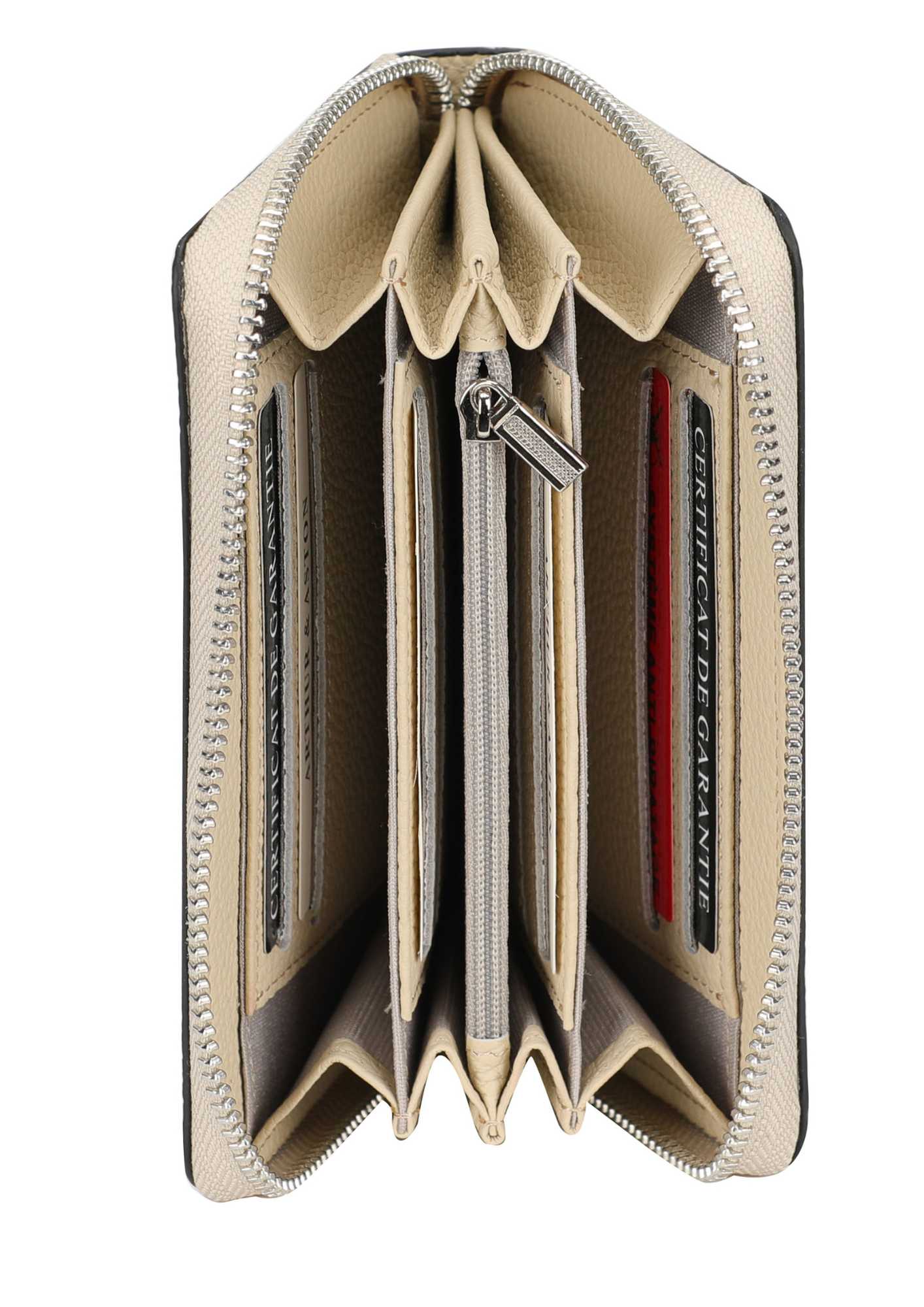 arthur-et-aston-daphn-porte-monnaie-cuir-beige-femme image 2