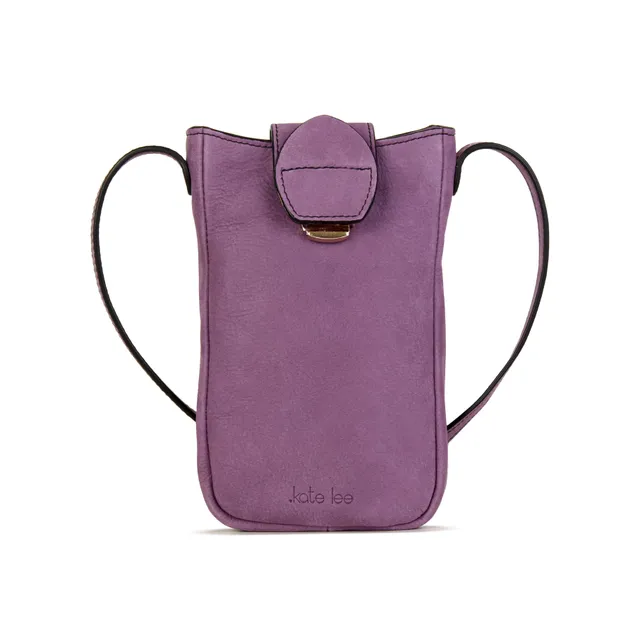 kate-lee-fiolaine-pochette-t-l-phone-cuir-violet-velours image 1