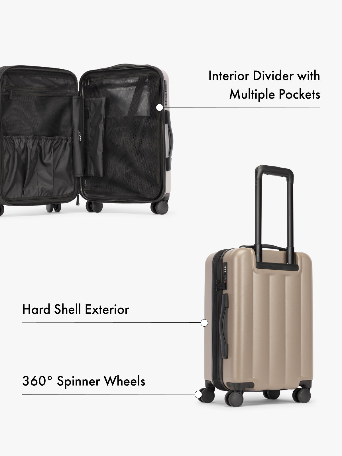calpak-evry-valise-cabine-rigide-chocolat-extensible image 8