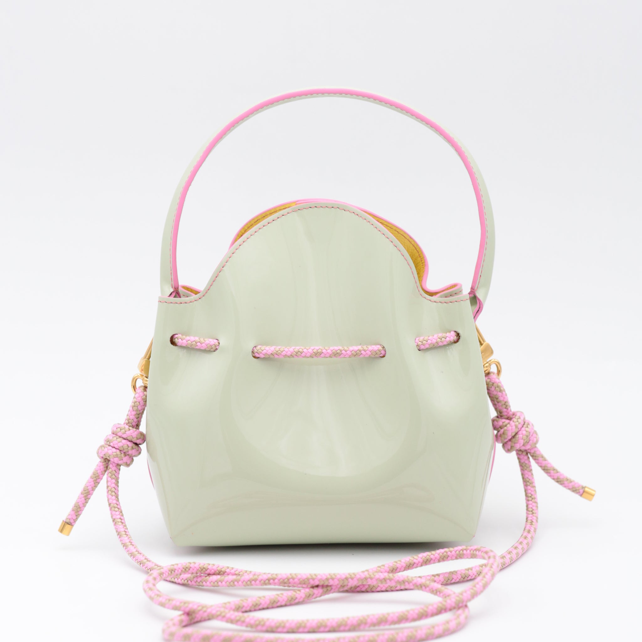 atelier-penso-mini-bucket-amande-framboise-sac-seau-cuir-corde image 3