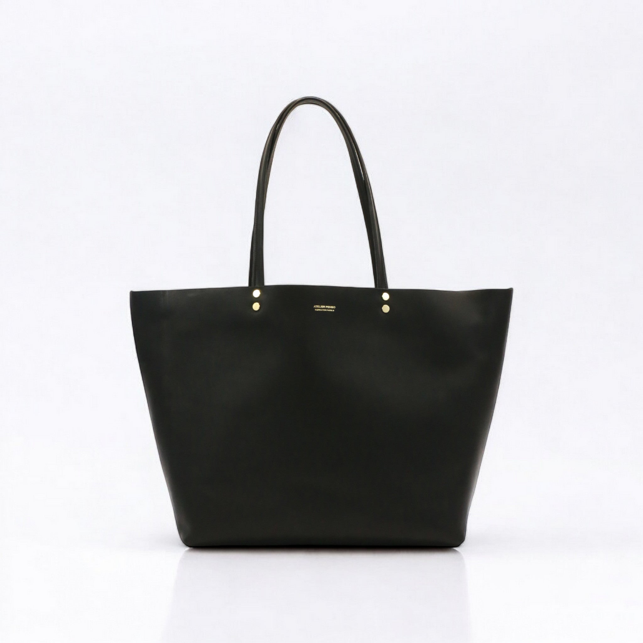 atelier-penso-cici-sac-cabas-cuir-noir-ordinateur image 1