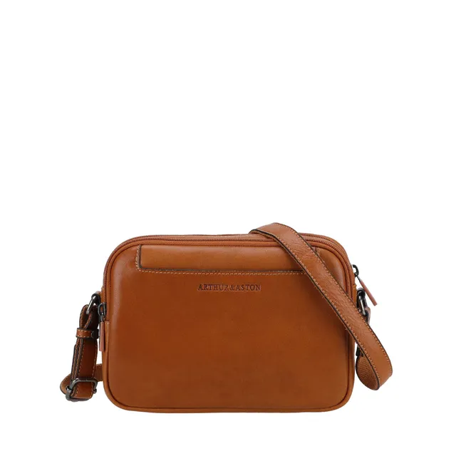 arthur-et-aston-l-on-besace-cuir-cognac-homme image 1