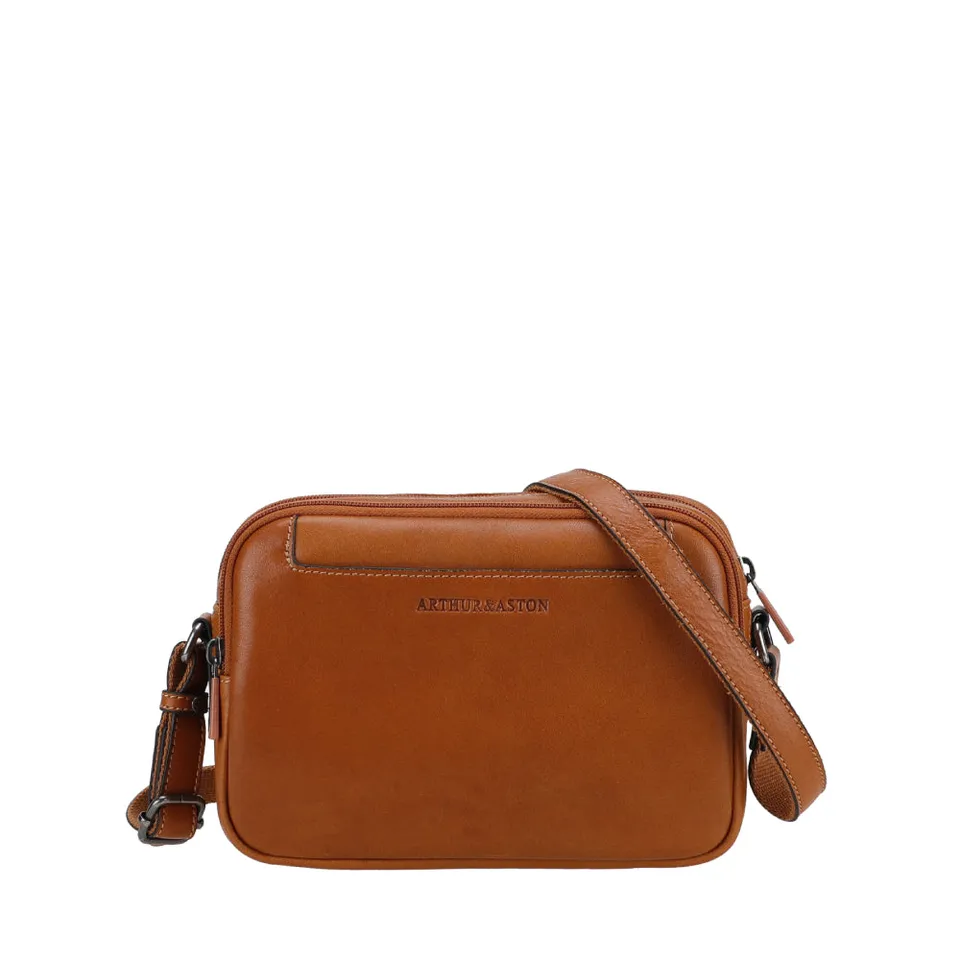 arthur-et-aston-l-on-besace-cuir-cognac-homme image 1