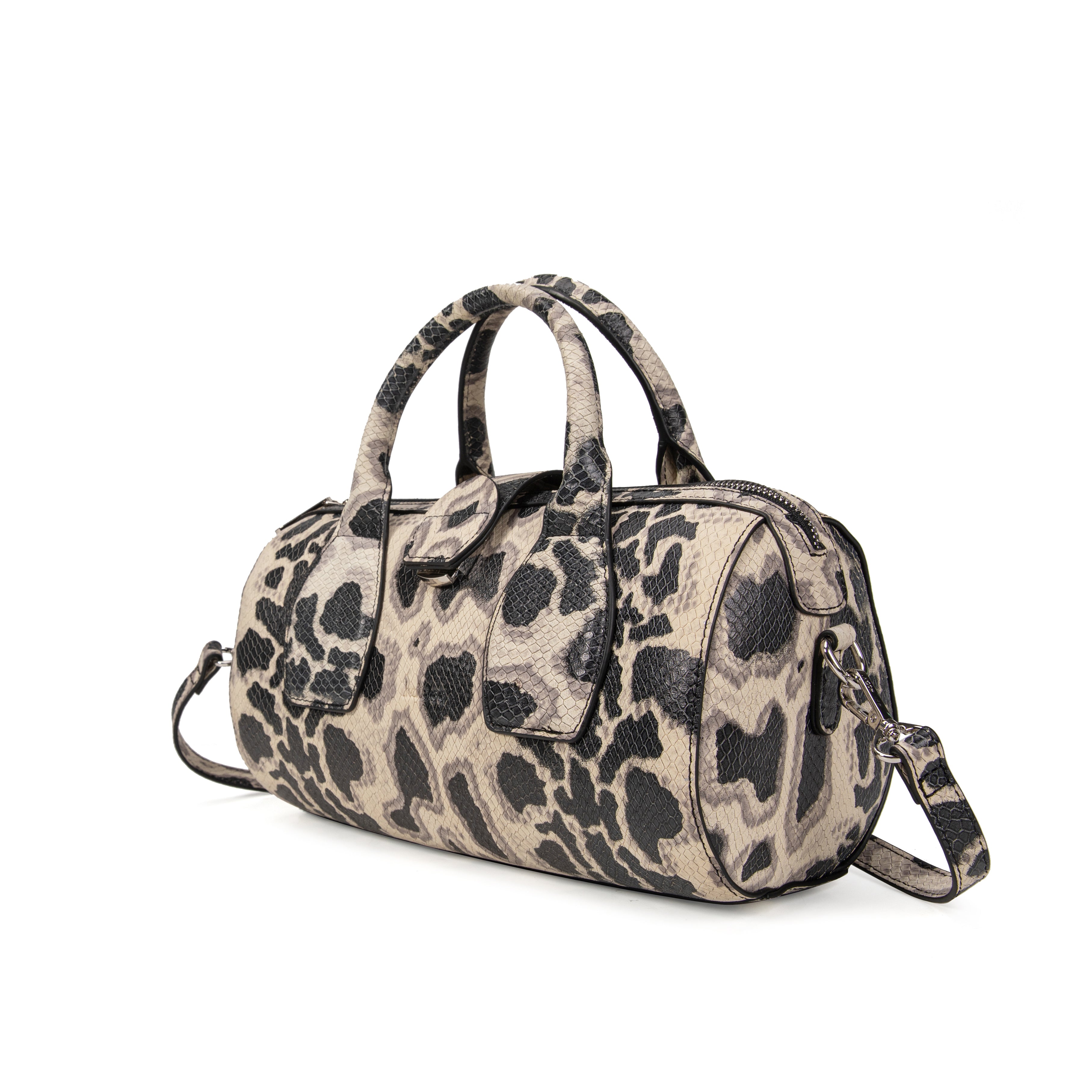 kate-lee-frola-sac-main-gris-serpent-vachette image 2