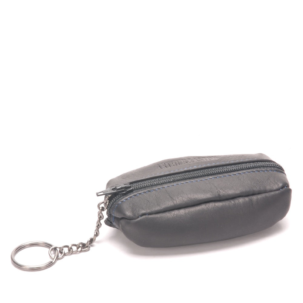 arthur-et-aston-pablo-porte-monnaie-cuir-noir-fil-bleu image 5
