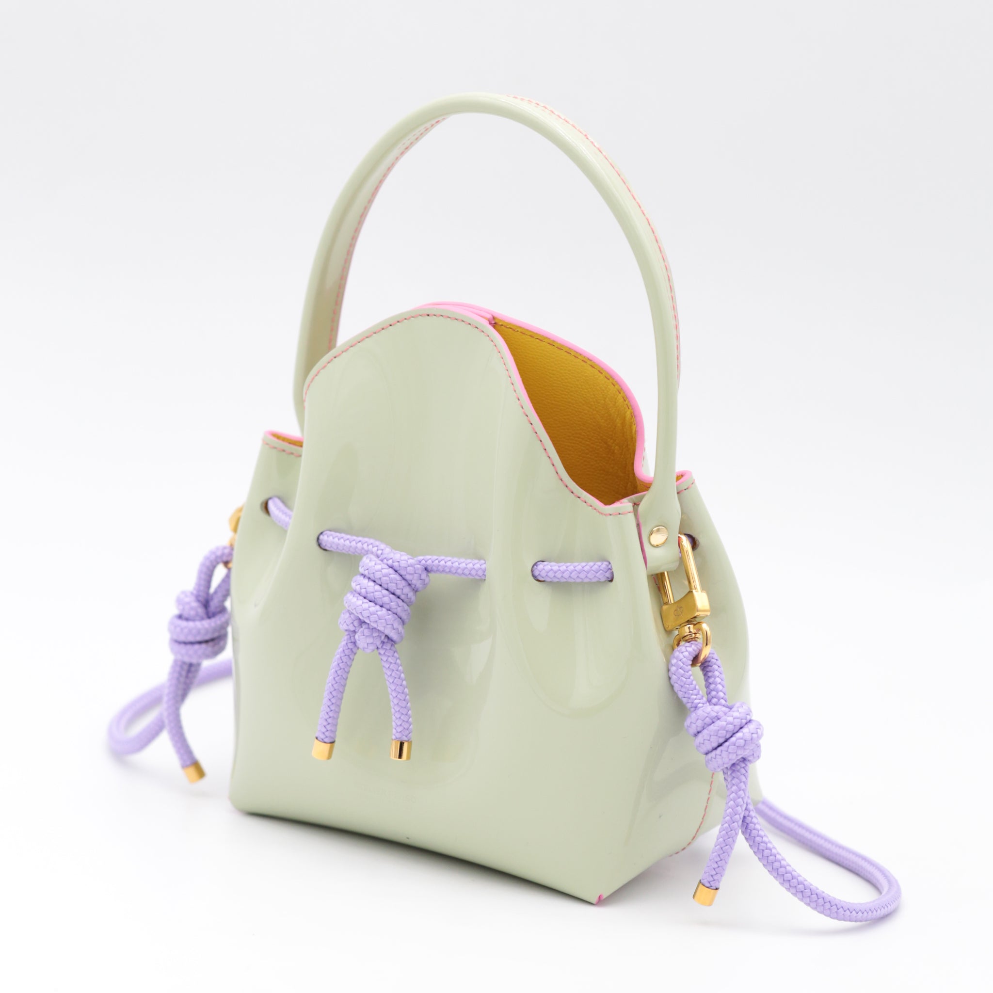 atelier-penso-mini-bucket-sac-seau-amande-lilas-corde image 2