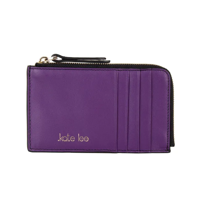 kate-lee-alo-sa-portefeuille-vachette-violet-8-cartes image 1
