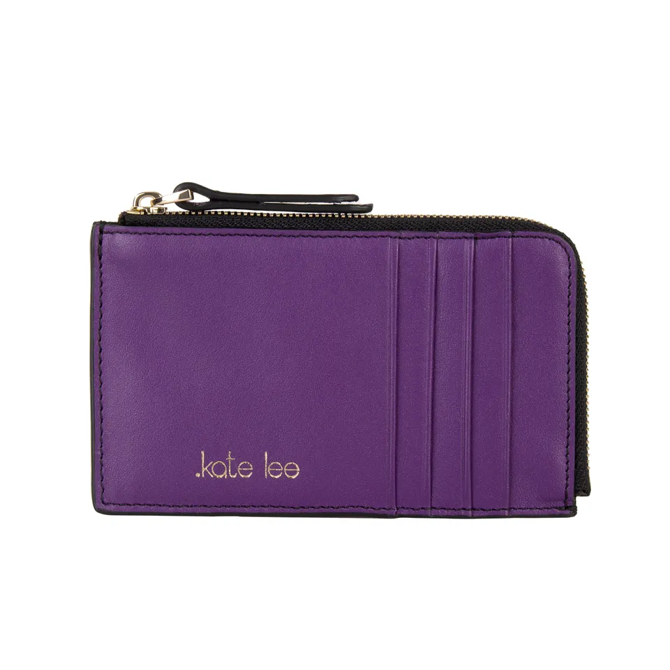kate-lee-alo-sa-portefeuille-vachette-violet-8-cartes image 1