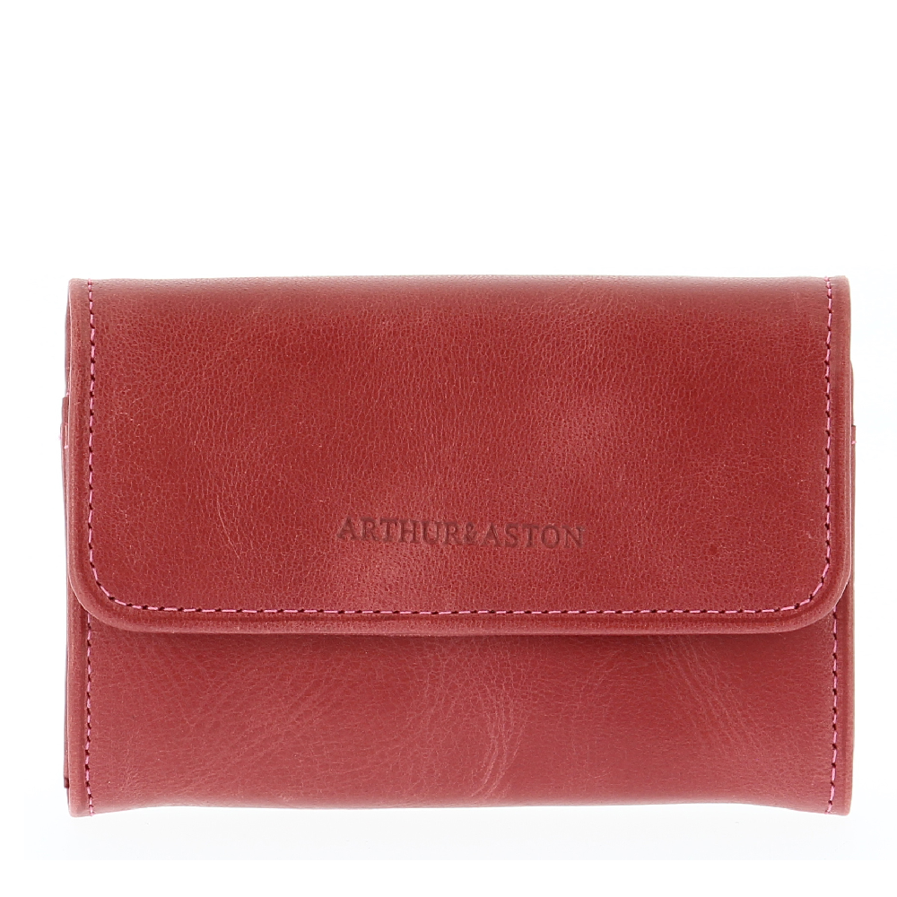 arthur-et-aston-rose-porte-monnaie-cuir-femme-noir-huil image 7