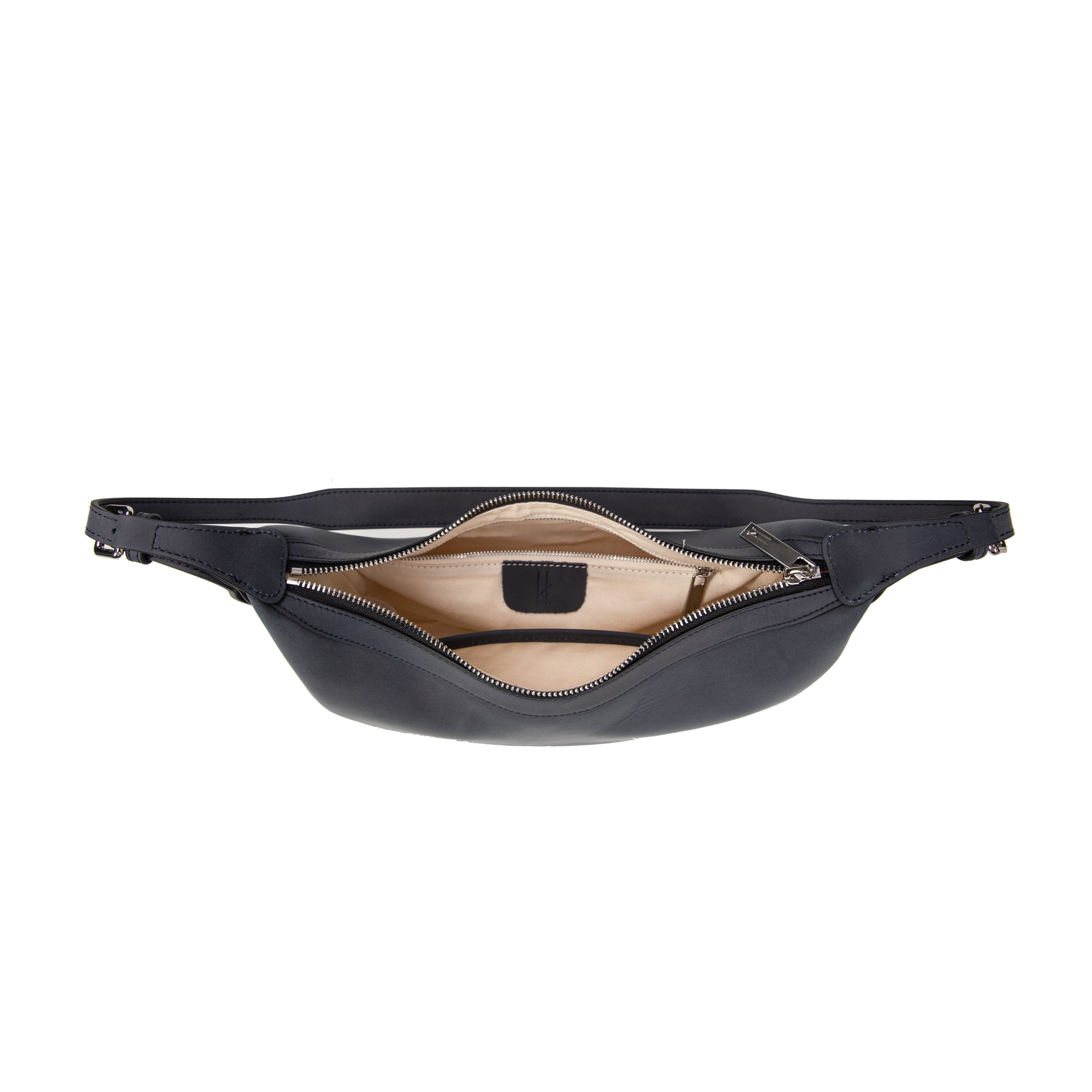 kate-lee-palma-sac-demi-lune-bleu-marine-vachette image 3