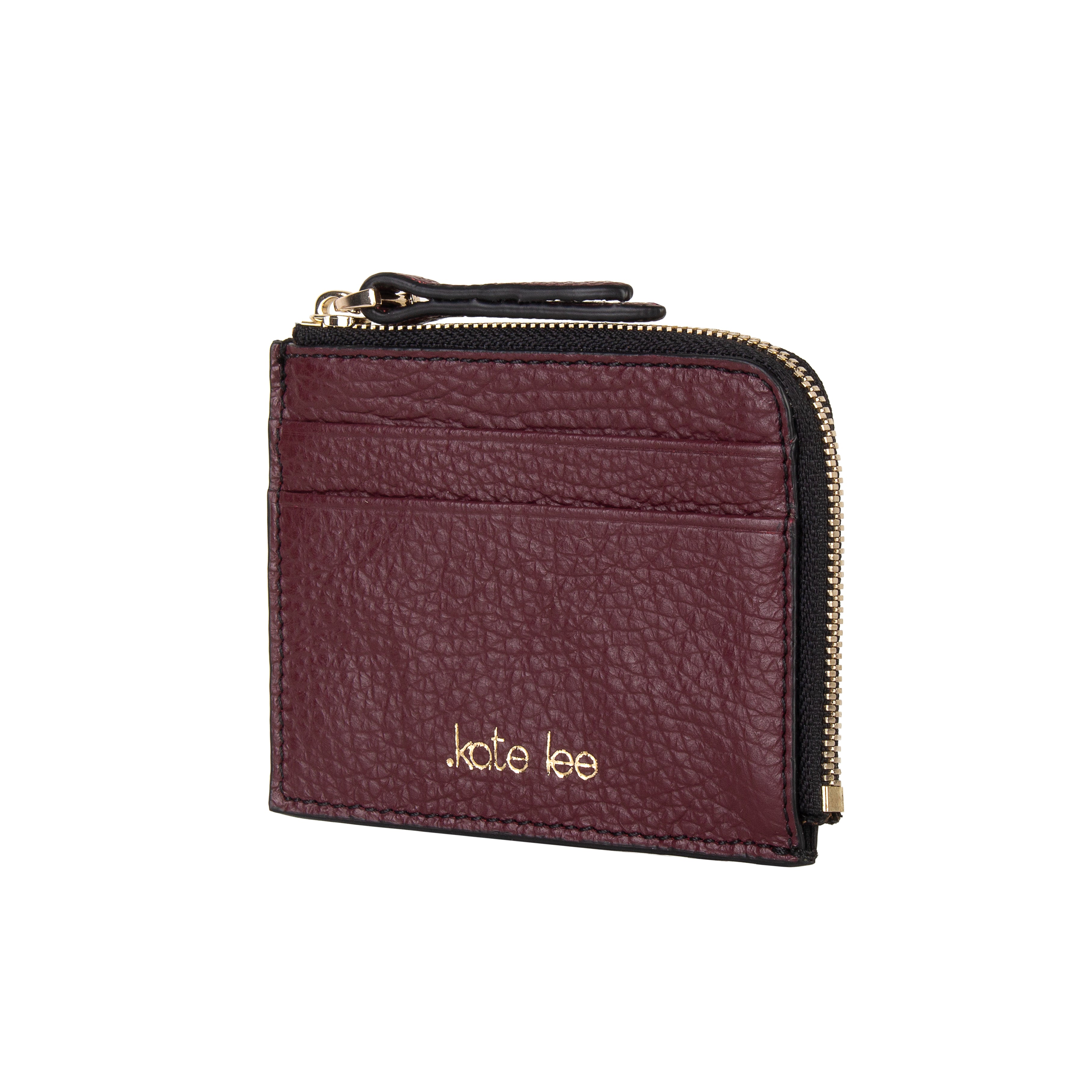 kate-lee-alo-s-g-porte-monnaie-bordeaux-vachette-grain-e image 2
