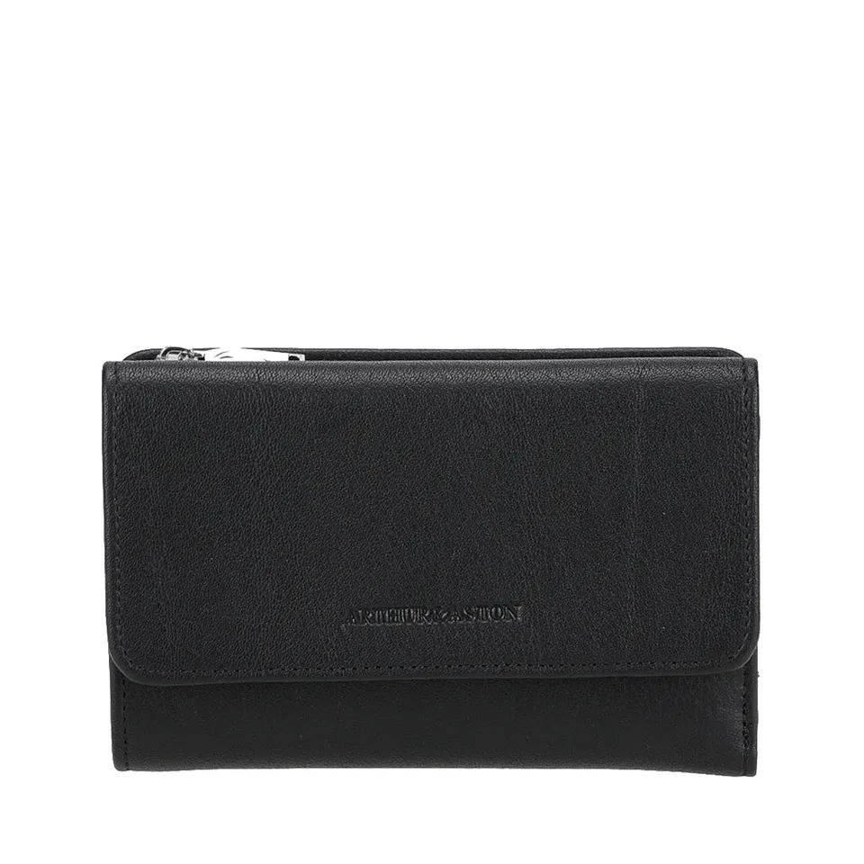 arthur-et-aston-ange-portefeuille-cuir-cognac-rfid-compact image 1