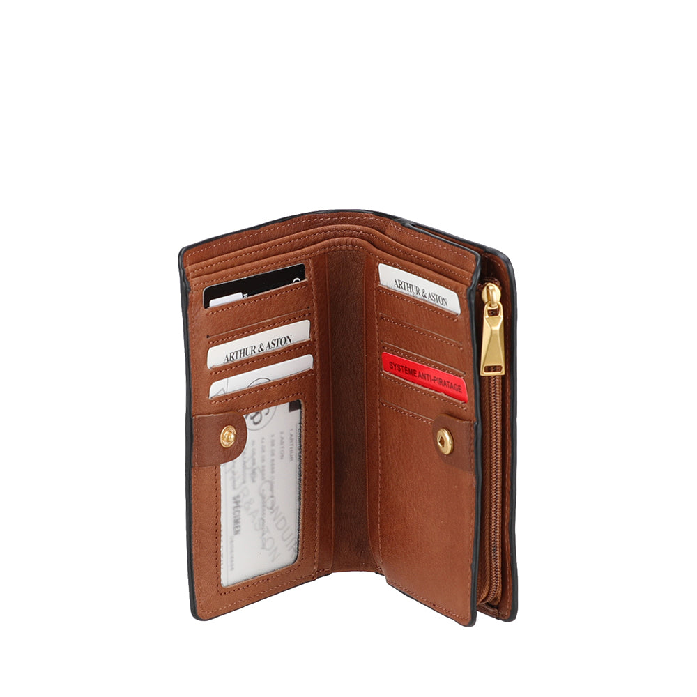 arthur-et-aston-elsa-portefeuille-cuir-noir-rfid-femme image 6
