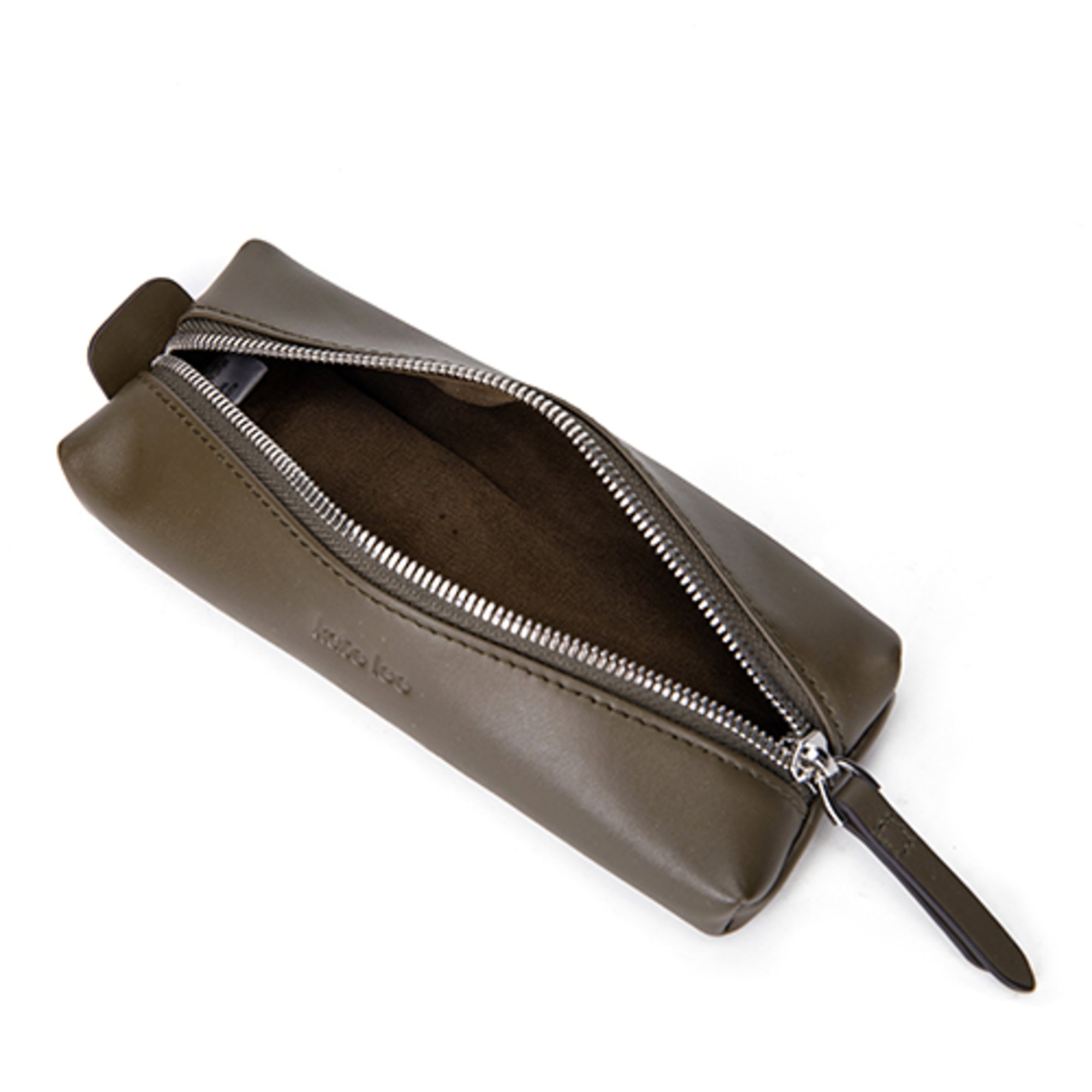 kate-lee-lea-trousse-cuir-vachette-gris-fonc-19-cm image 3