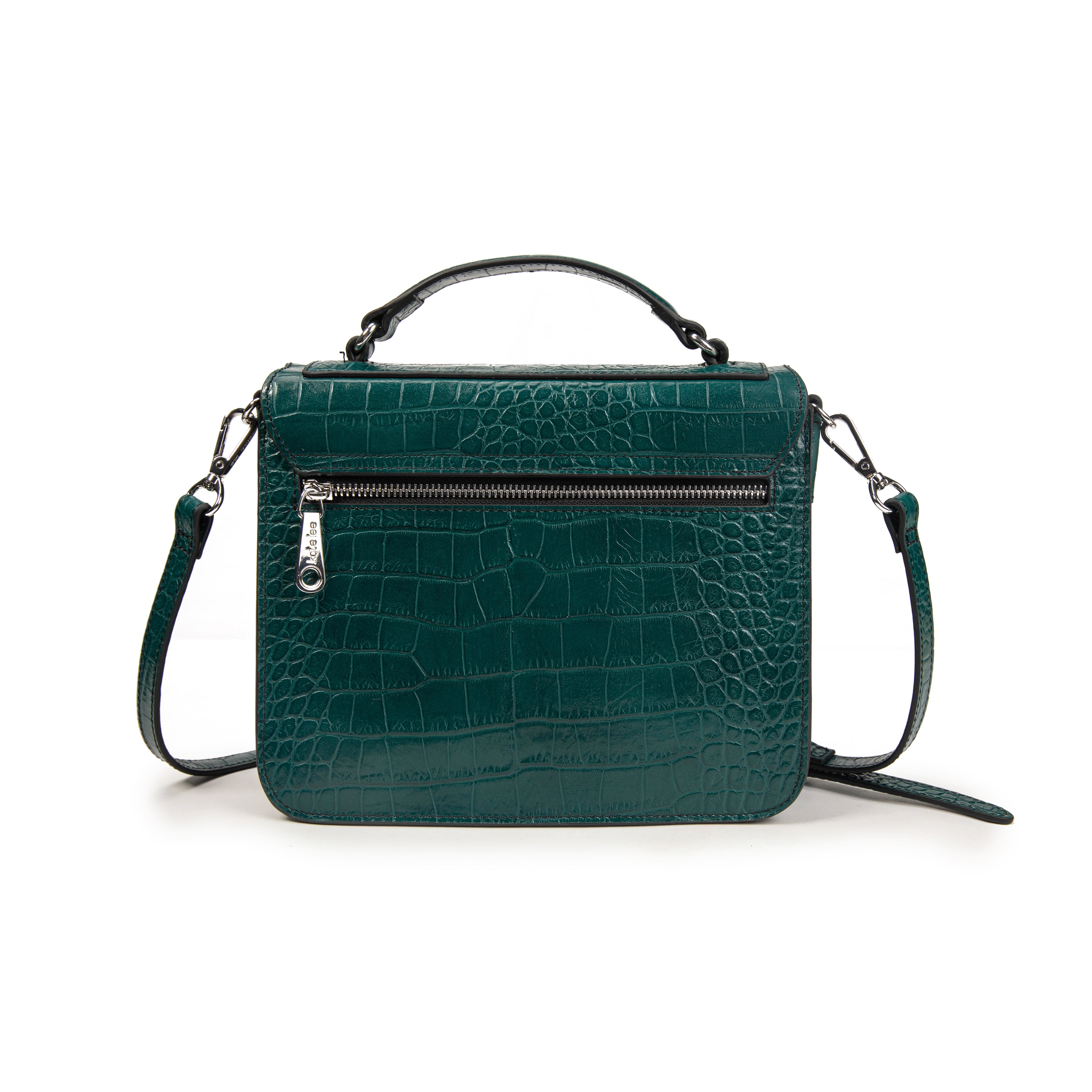 kate-lee-eiffel-croco-sac-vachette-bleu-canard image 4