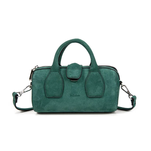 kate-lee-m-frola-v-sac-bowling-cuir-vert-velours image 1