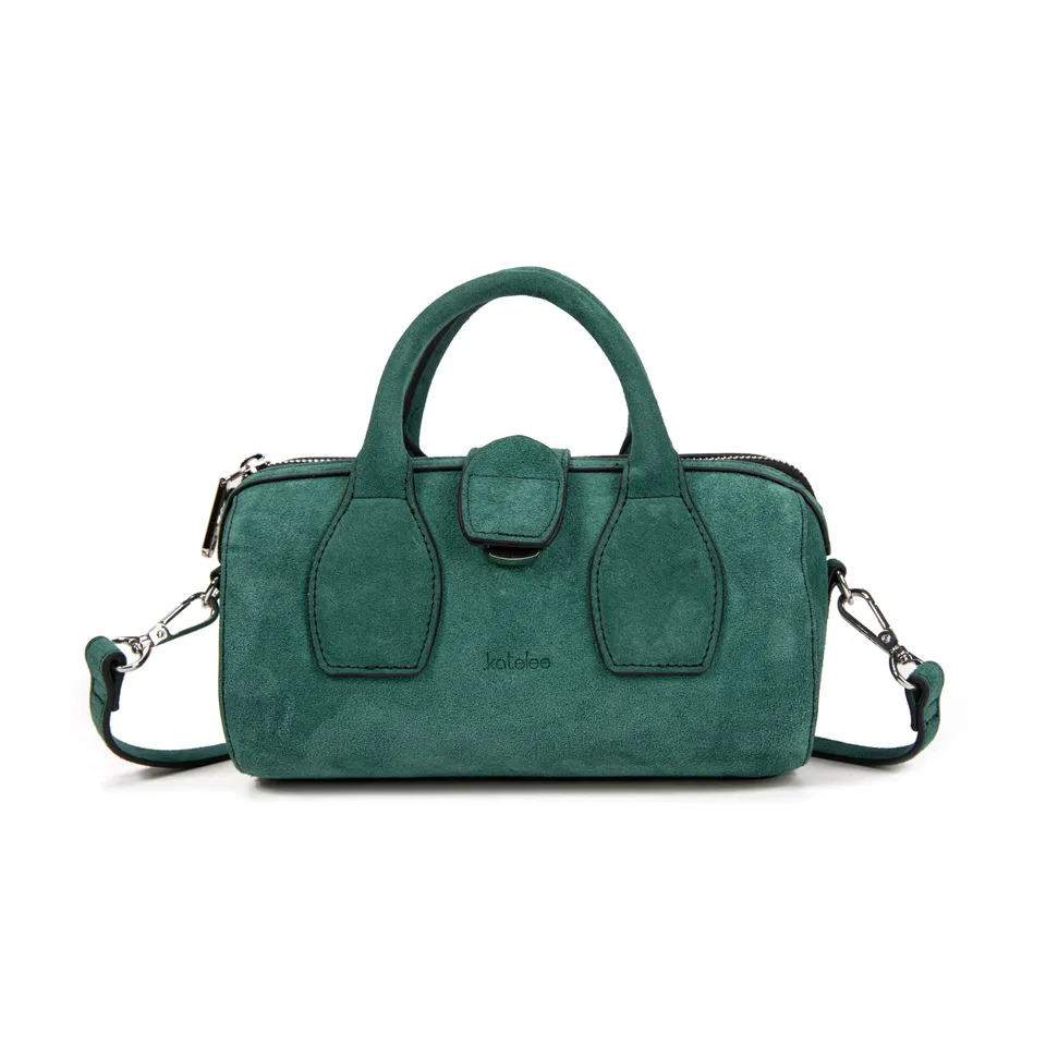 kate-lee-m-frola-v-sac-bowling-cuir-vert-velours image 1