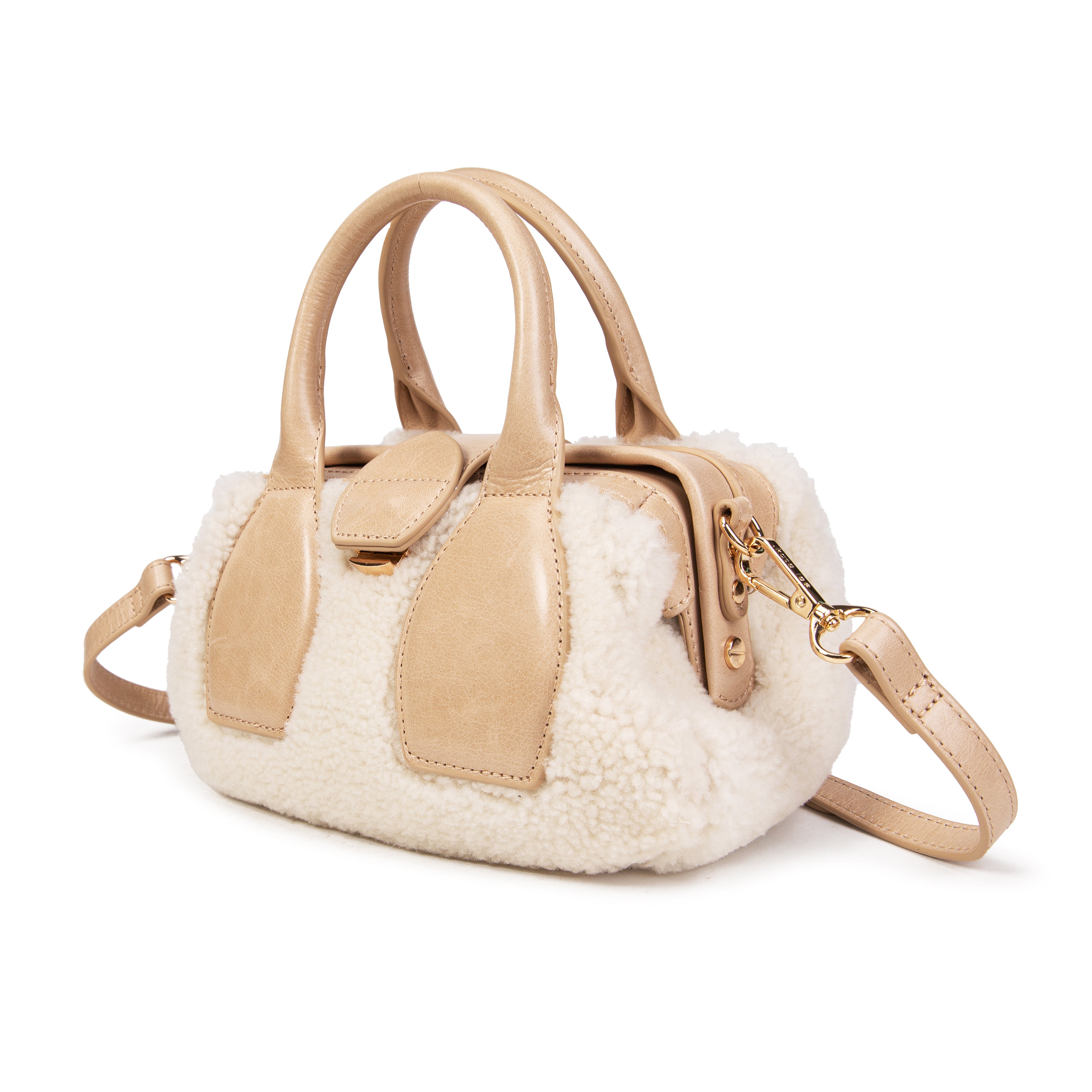 kate-lee-pikasso-sac-shearling-beige-bandouli-re image 2
