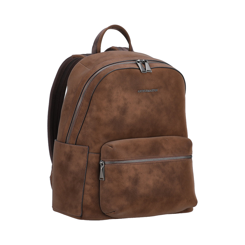arthur-et-aston-misha-sac-dos-cuir-ch-taigne-trolley image 4