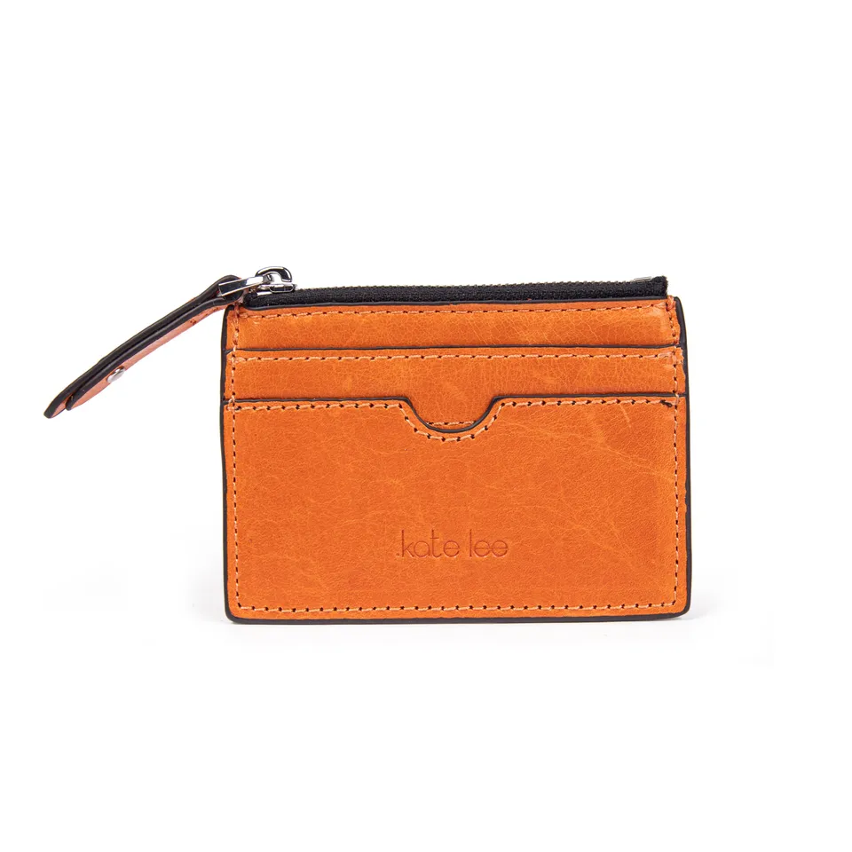 kate-lee-anyssa-a-porte-monnaie-cuir-glac-orange image 1