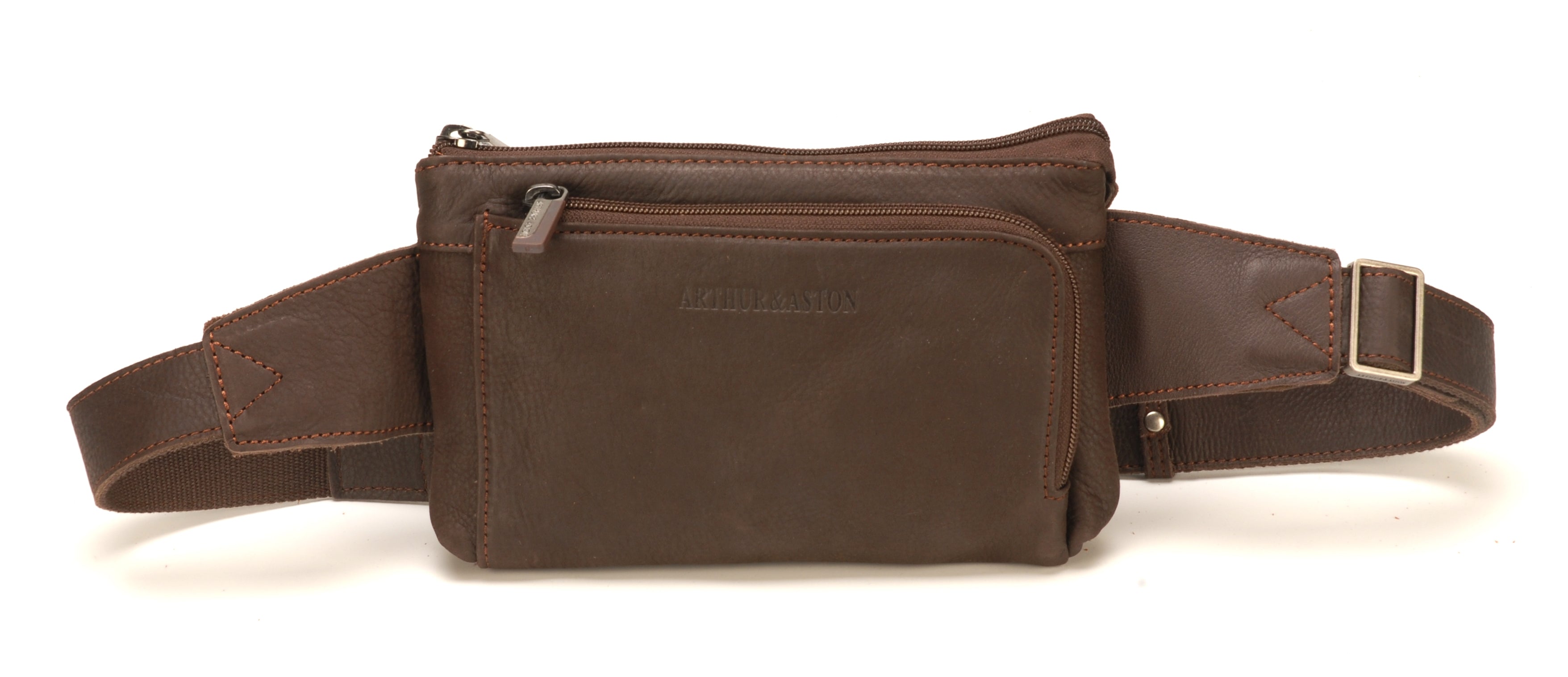 arthur-et-aston-oscar-sac-banane-homme-noir-cuir image 3