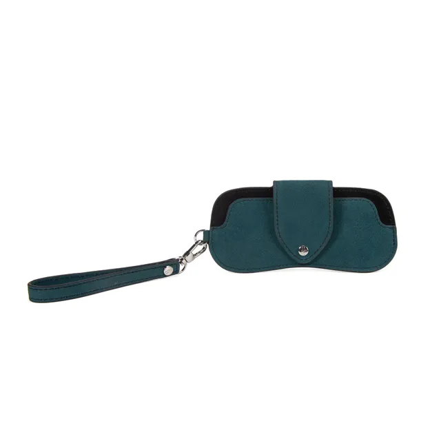kate-lee-crin-tui-lunettes-cuir-velours-bleu-vert image 1