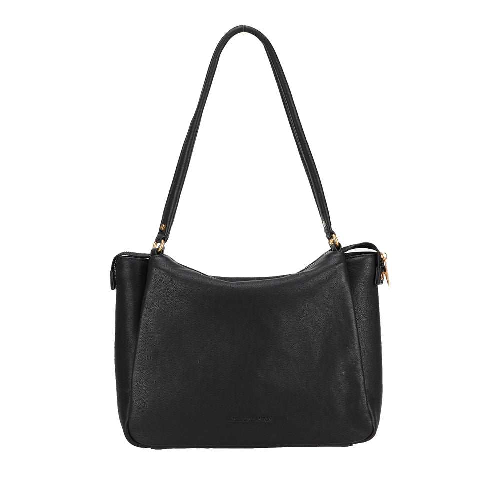 arthur-et-aston-elsa-sac-shopping-paule-cuir-noir-31-cm image 1
