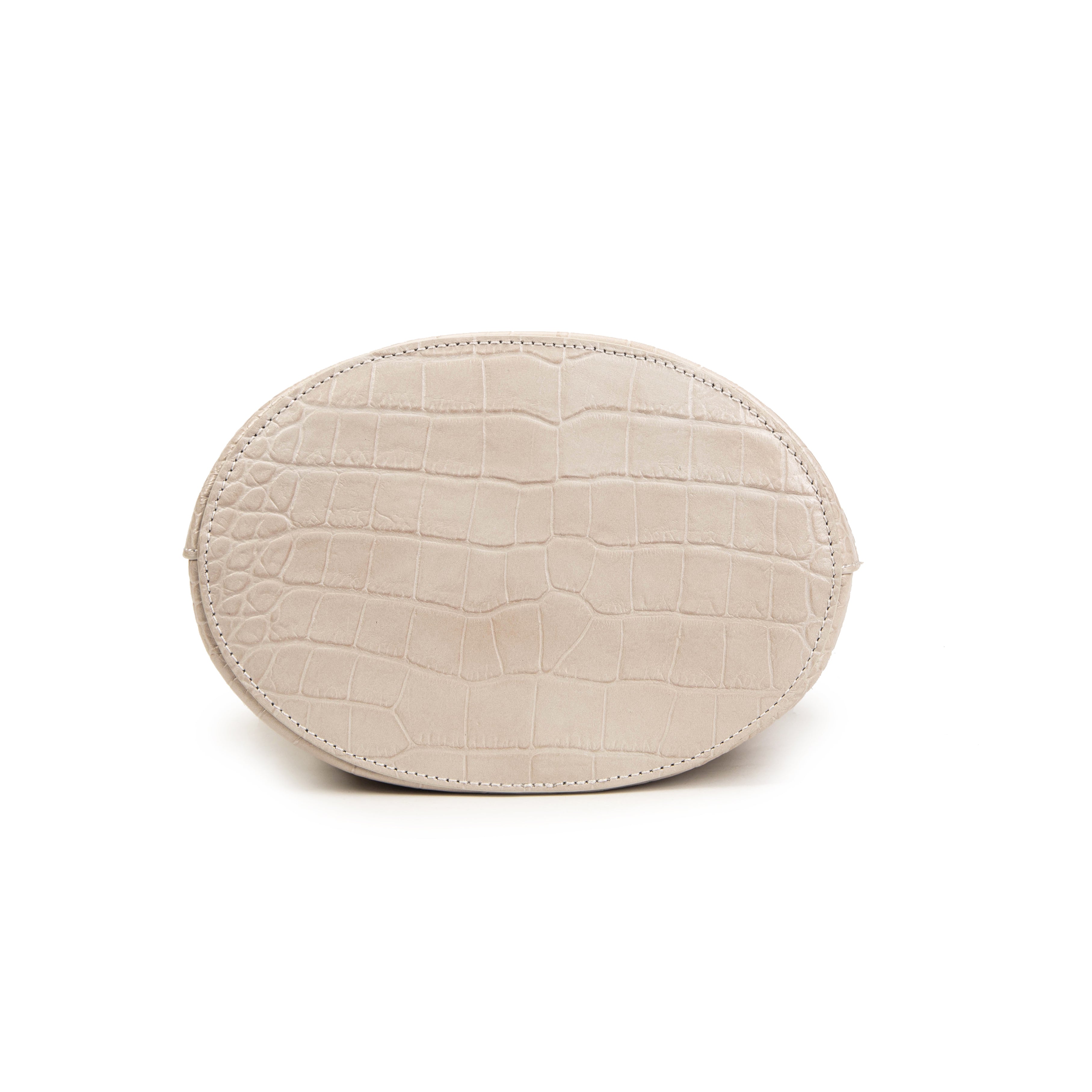kate-lee-louvre-croco-sac-seau-vachette-ivoire image 5