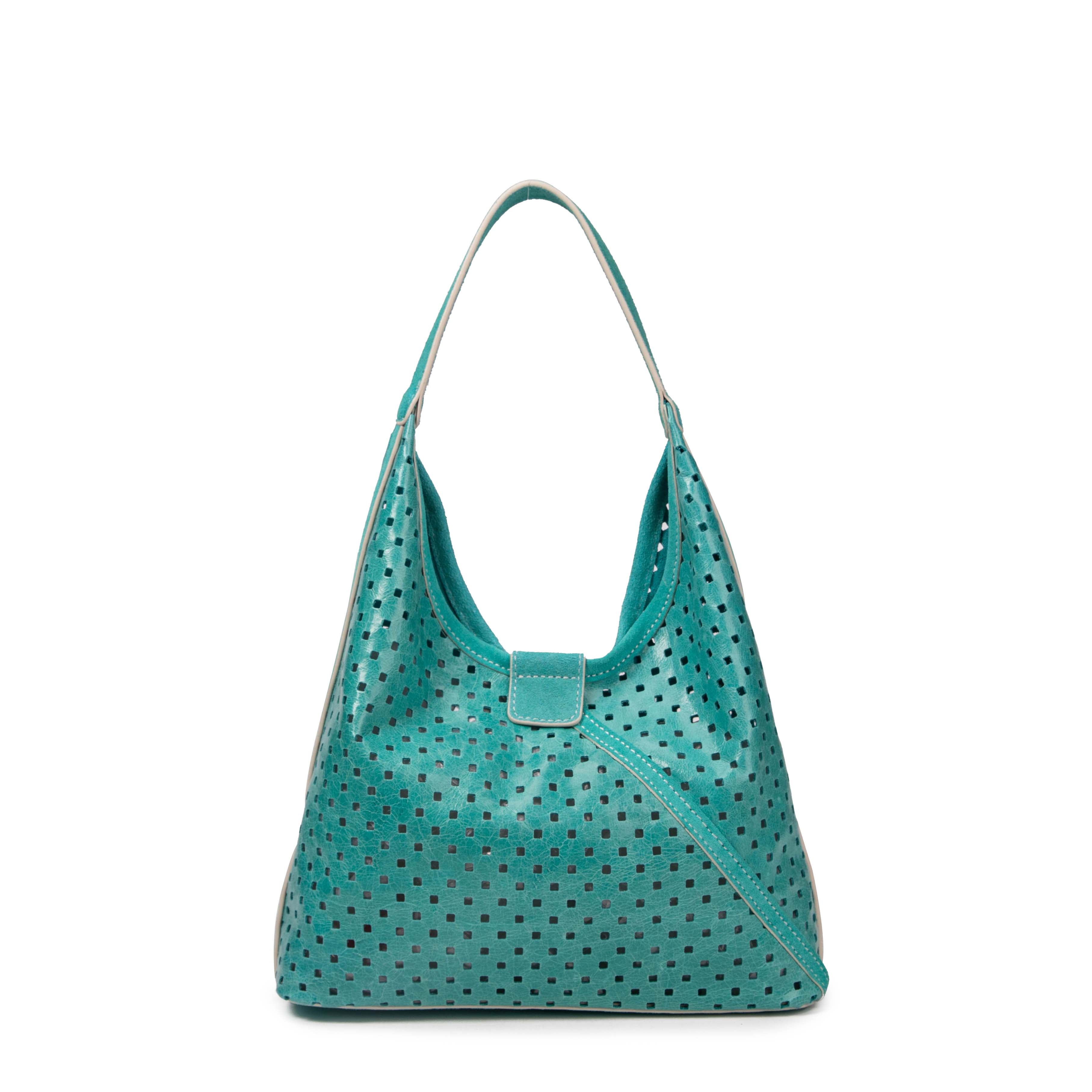 kate-lee-lune-cabas-vachette-perfor-e-turquoise image 4