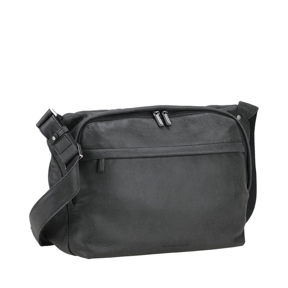arthur-et-aston-achille-besace-cuir-noir-homme-compact image 5