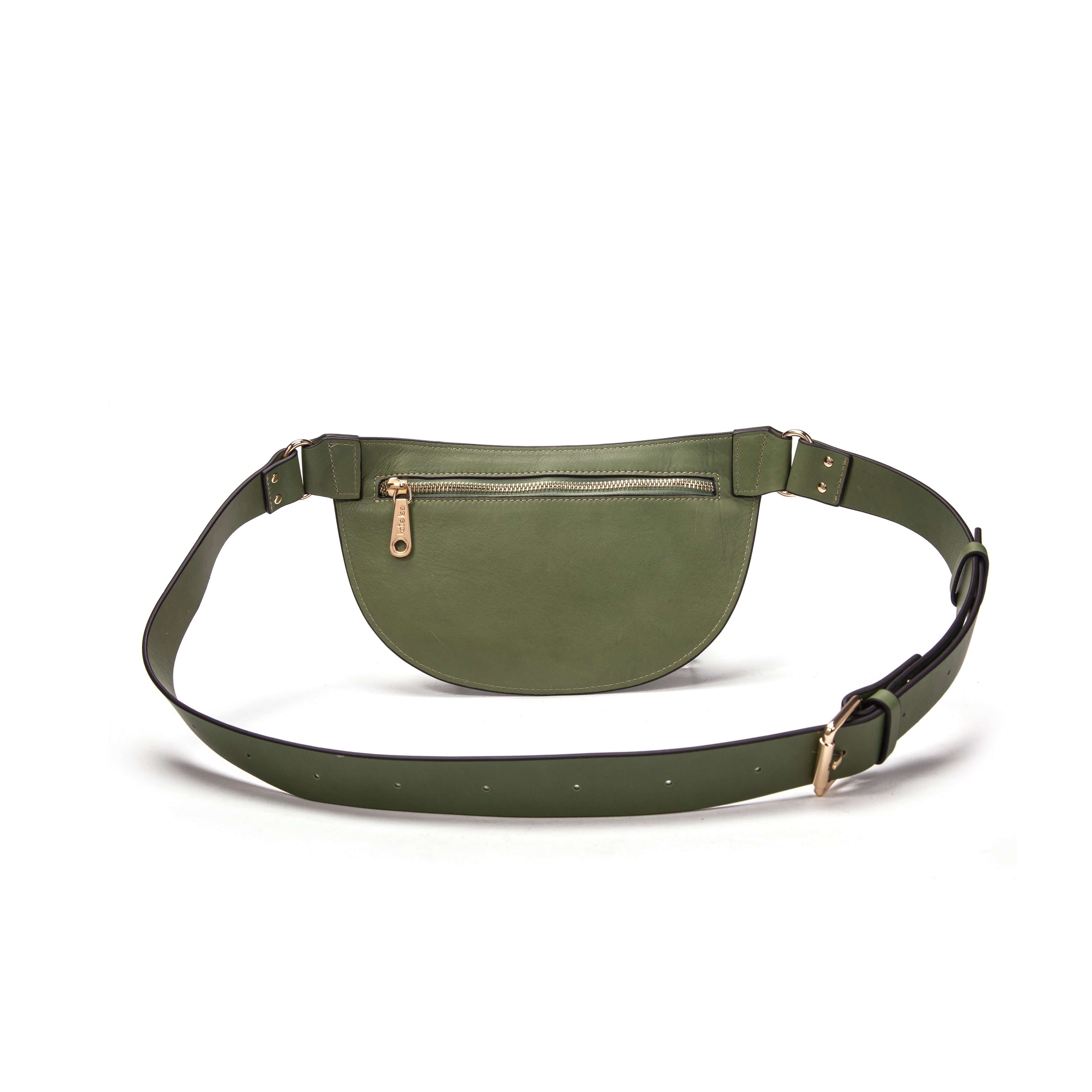kate-lee-ully-sac-banane-cuir-vert-amande image 4