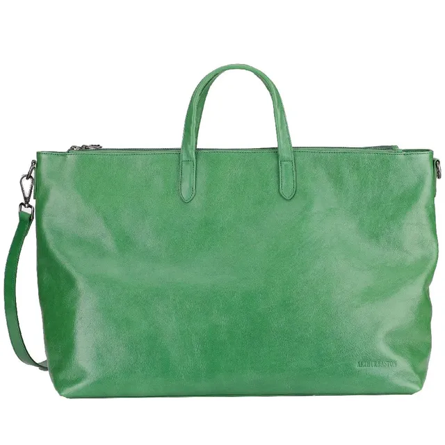 arthur-et-aston-edith-sac-de-voyage-cuir-vert-cabine image 1