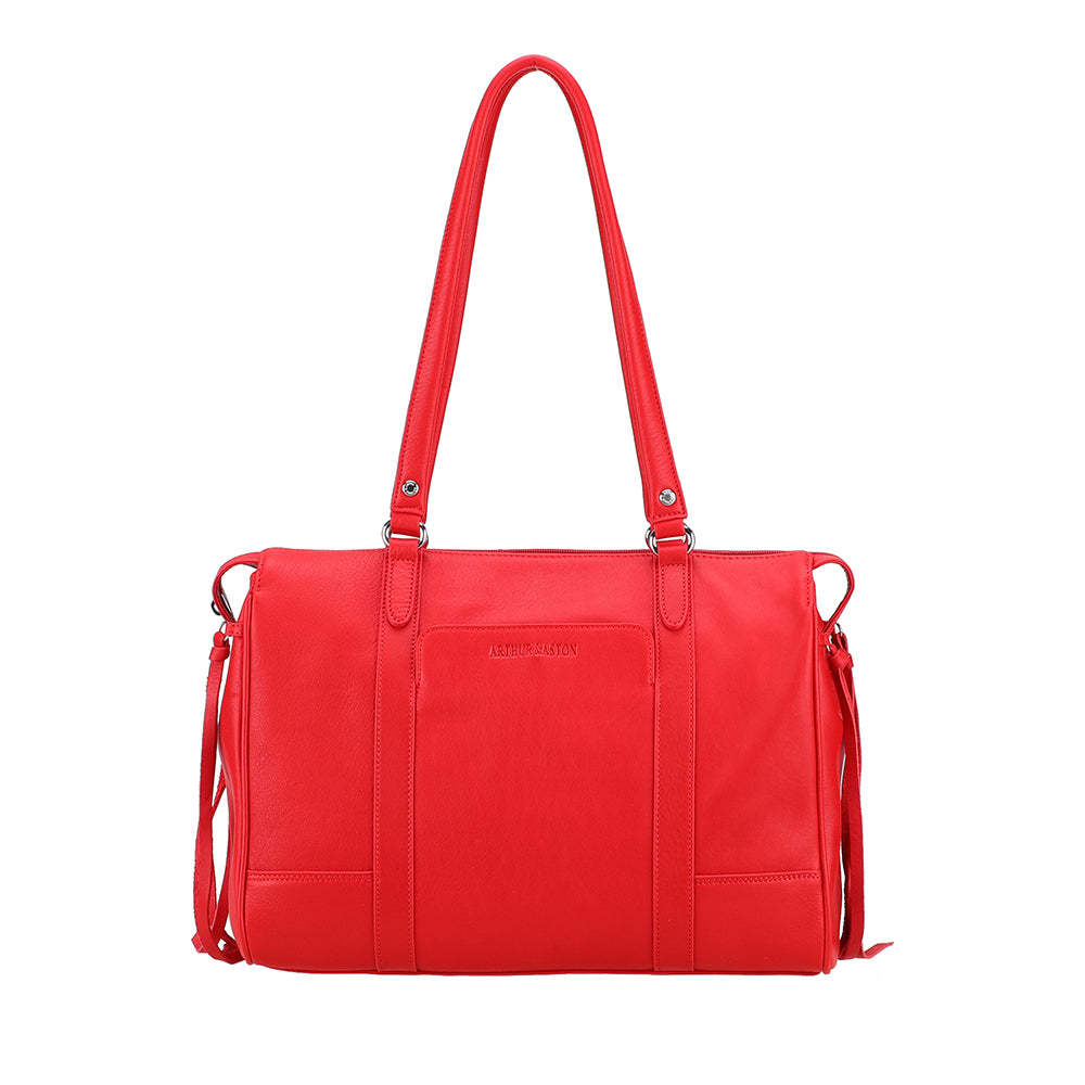 arthur-et-aston-ange-sac-paule-business-cuir-rouge-grand image 1